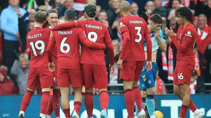 نونيز وفيرمينو يهديان ليفربول فوزا عريضا على ساوثامبتون