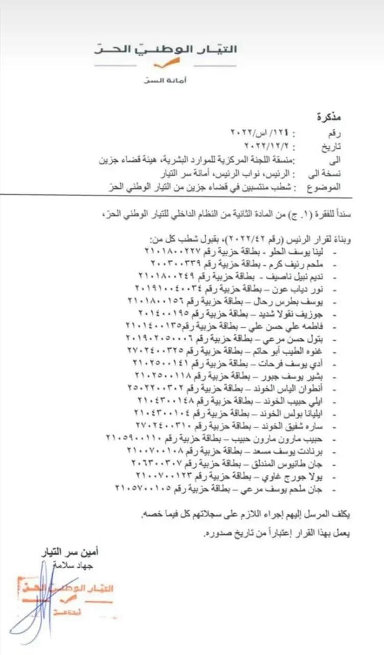 منتسبون على "لوائح الشطب"!