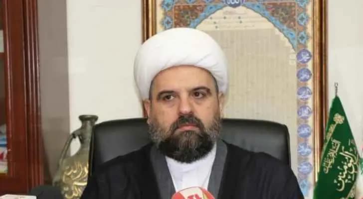 قبلان: حماية لبنان تتوقف بشدة على المقاومة والبلد يعيش على سرطان الاستيراد والمطلوب لبننة ما أمكن