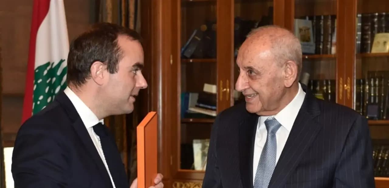 بري يستقبل وزير الدفاع الفرنسي!