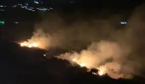 حريقٌ في بلدةِ بيتِ الحاج العكّارية