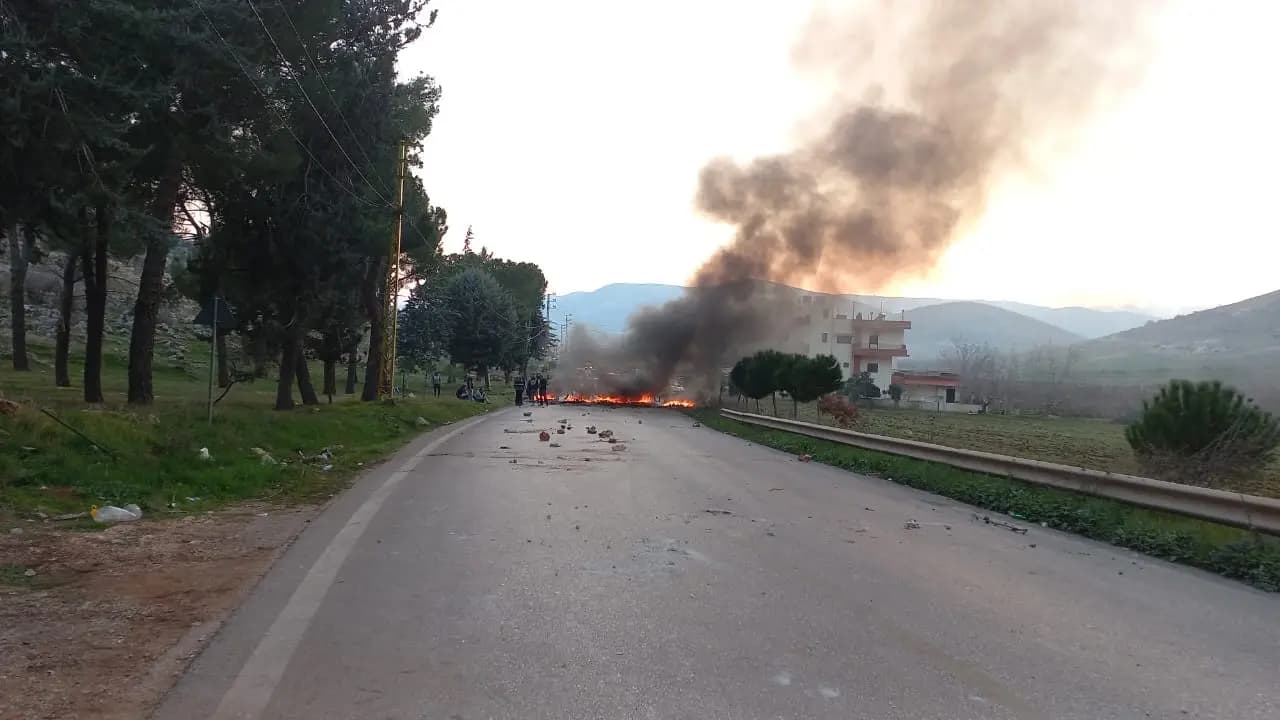 طريق المصنع راشيا مقطوعة.... إليكم التفاصيل!