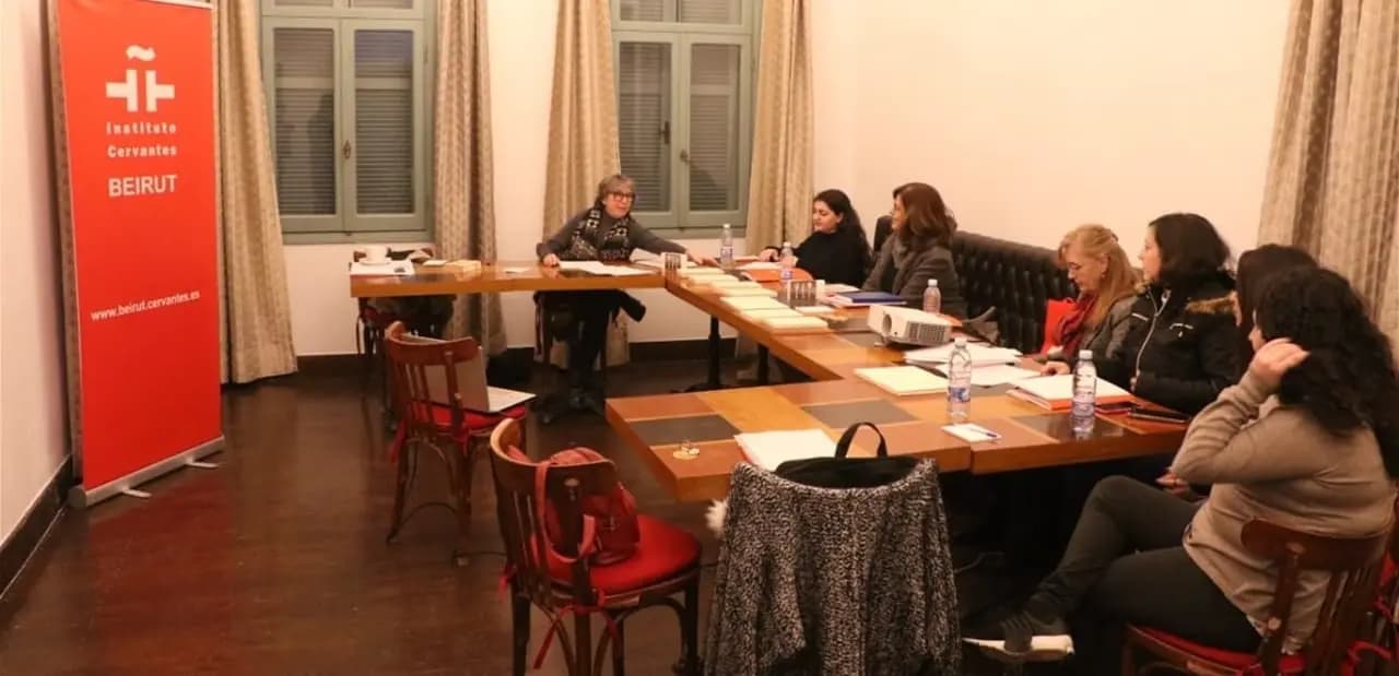 ورشة عمل لفريق مركز الثقافي الاسباني "السيرفانتيس"