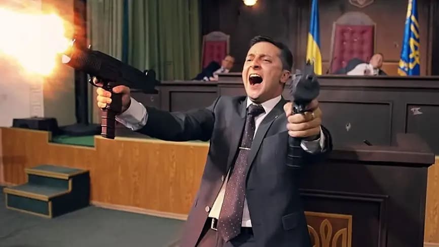 مسلسل الرئيس الاوكراني فولوديمير زيلينسكي يعود الى الواجهة وتهافت على شرائه
