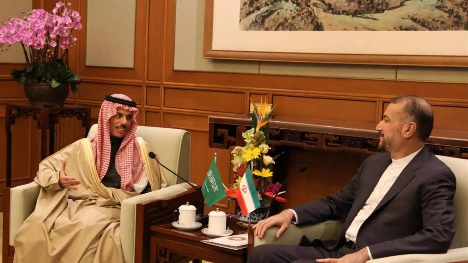 لقاء سعودي إيراني "نادر"!