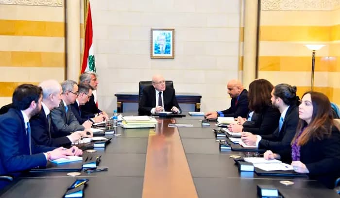ميقاتي استقبل قائد اليونيفيل وترأس اجتماعا لبحث شؤون الطاقة: لبنان ملتزم تنفيذ القرار 1701