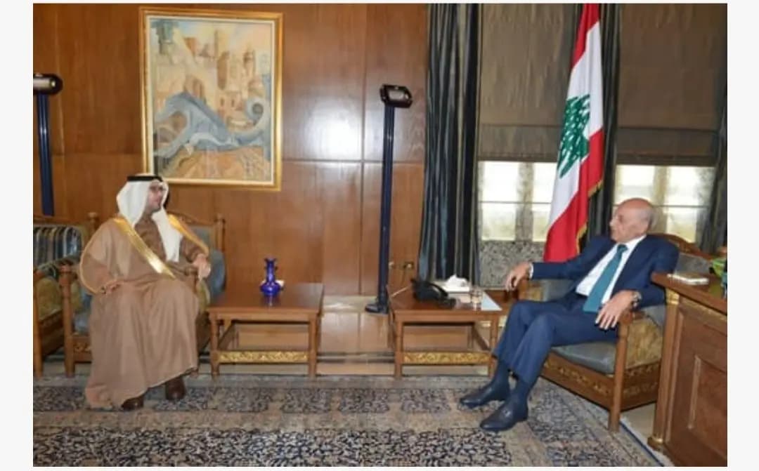 السفير السعودي وليد البخاري بعد لقائه برّي: الموقف السعودي يُشدِّد على ضرورة الإسراع بانتخاب رئيس للجمهورية اللبنانية قادر على تحقيق ما يتطلّع إليه الشعب اللبناني الشقيق