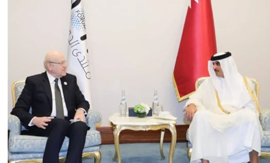 ميقاتي يلتقي بأمير قطر على همش منتدى الدّوحة