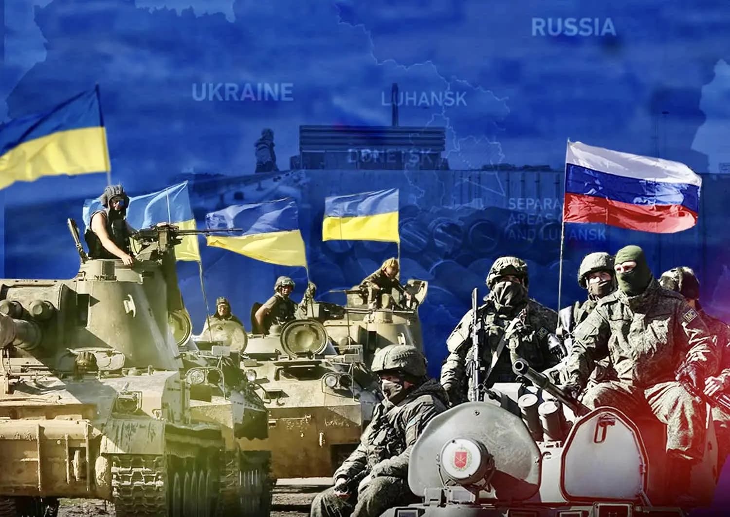تبادل الهجمات بين روسيا واوكرانيا