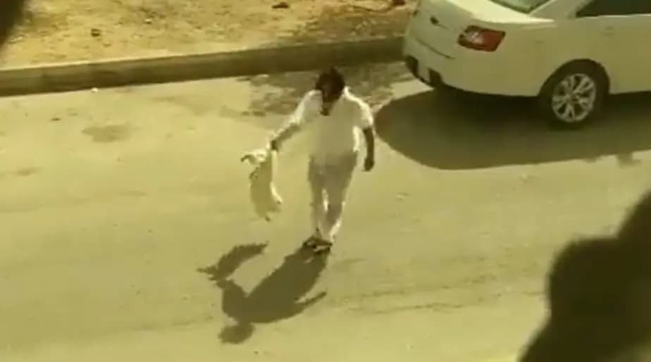 غضبٌ روّاد مواقع التَّواصل لتعذيب كلب في السُّعوديَّة