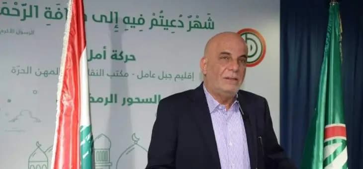 علي خريس: العدو الإسرائيلي سيبقى العدو الأول والأساسي