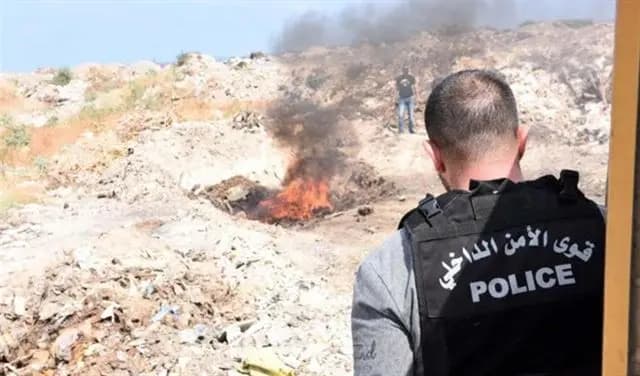 إتلاف كمية من الحشيش في صيدا