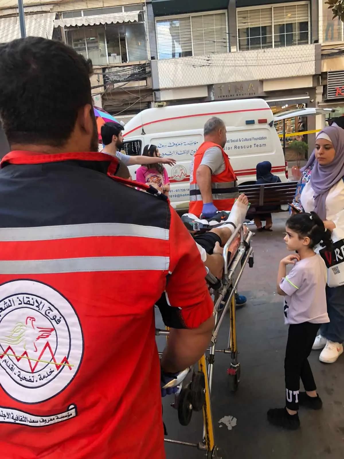 بالصور... جريح في انزلاق دراجة نارية في صيدا