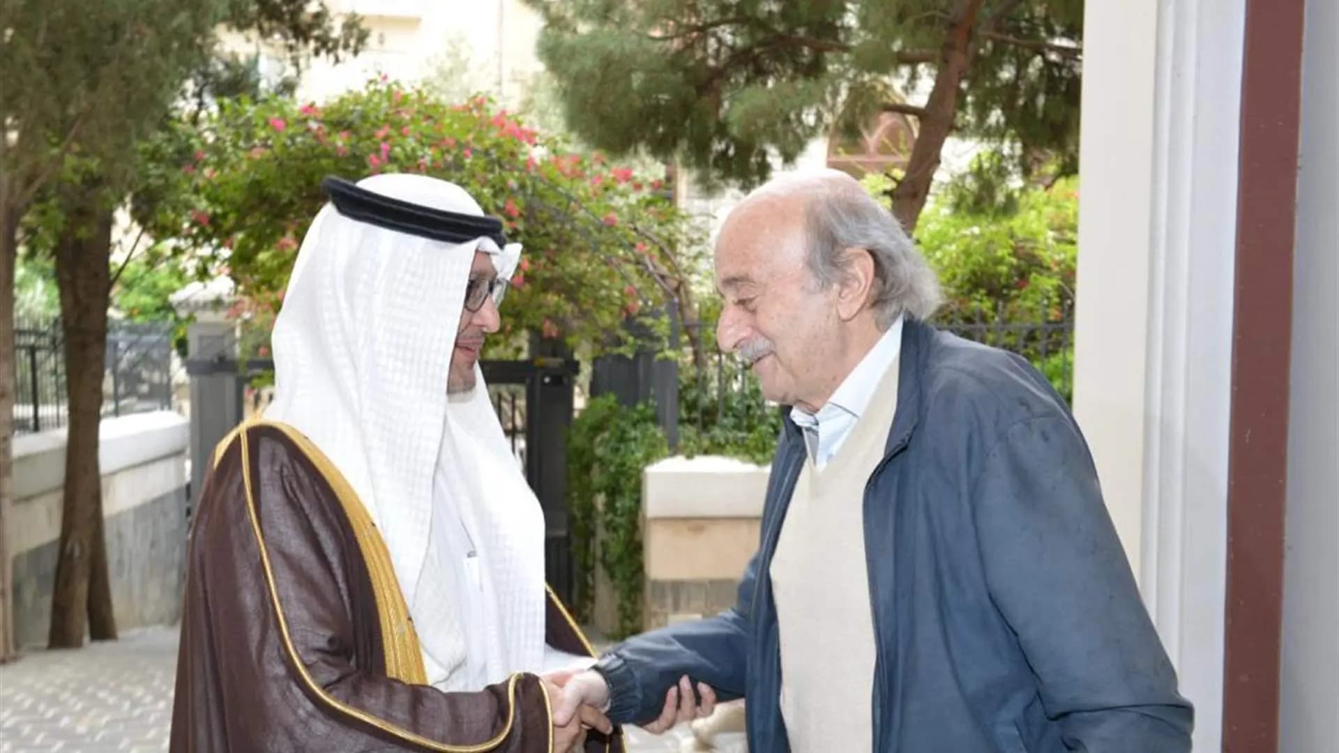 وليد وتيمور جنبلاط يزوران البخاري