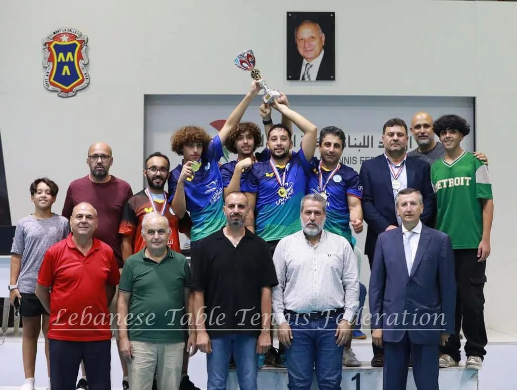"صيدا" تستعيد كأس لبنان لكرة الطاولة