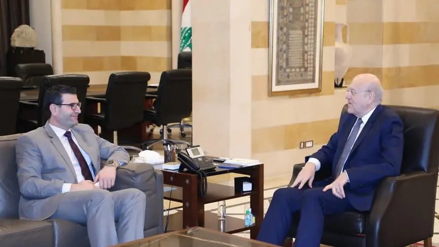 ميقاتي عرض واقع زراعة القمح الطري مع الحاج حسن