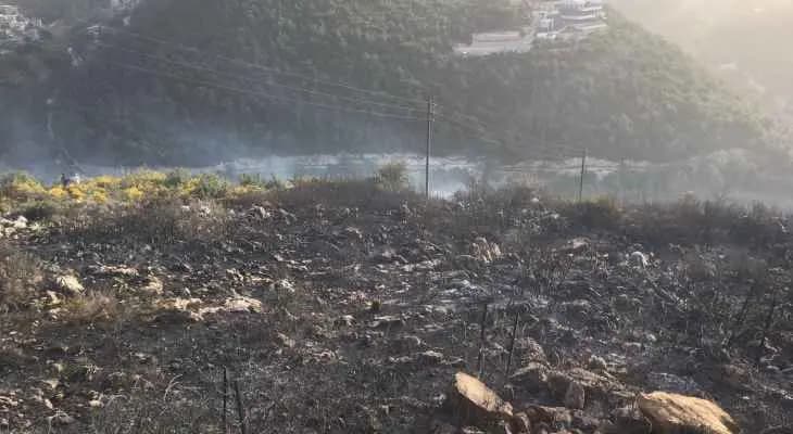 الجيش والدفاع المدني نجحا في إخماد حريق حرجي في القبيات