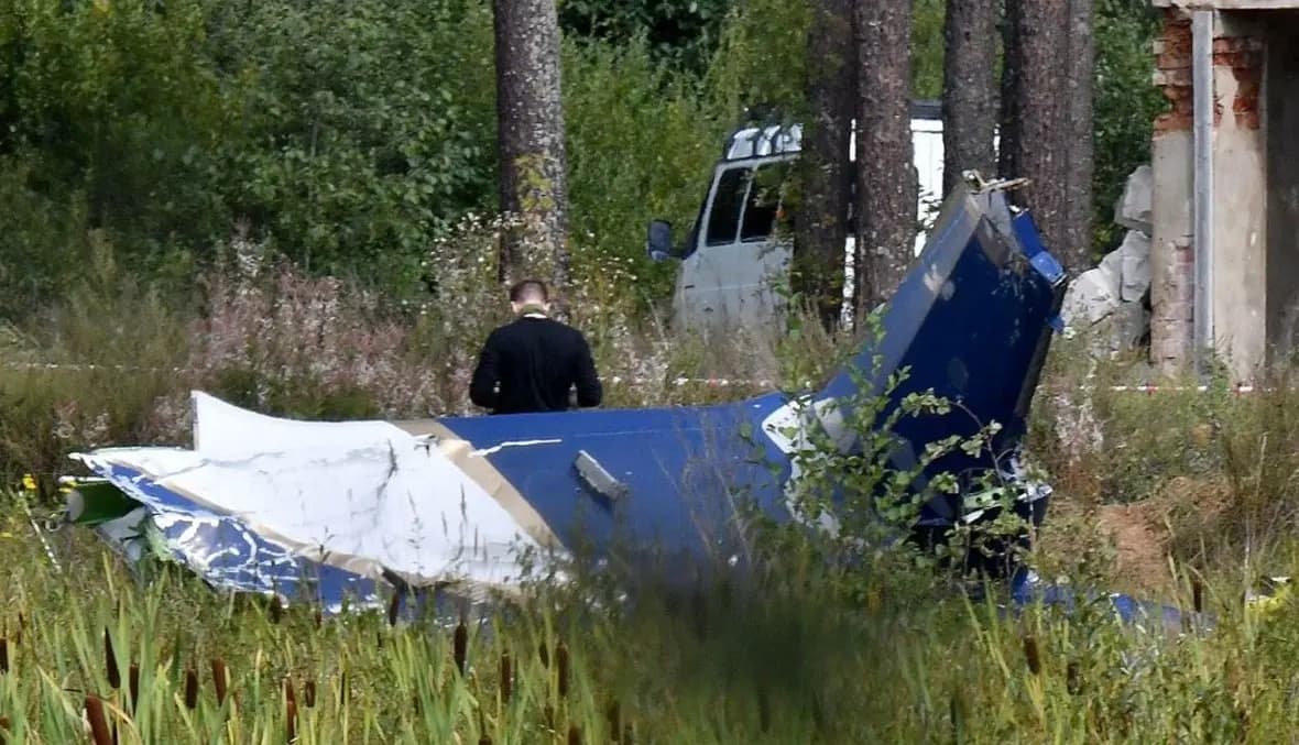 العثور على جثث القتلى في حادث تحطّم طائرة بريغوجين