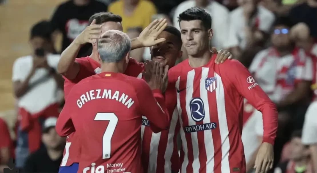 ثنائيتان لكل من موراتا وغريزمان بفوز أتليتيكو على رايو