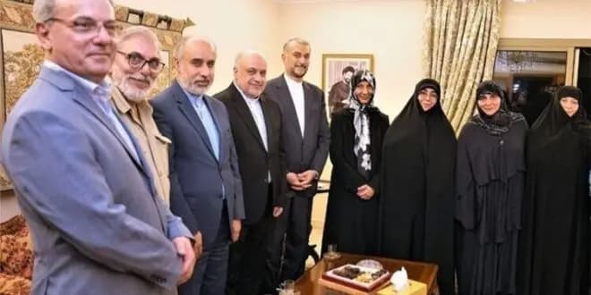 عبداللهيان التقى عائلة الإمام الصدر في لبنان