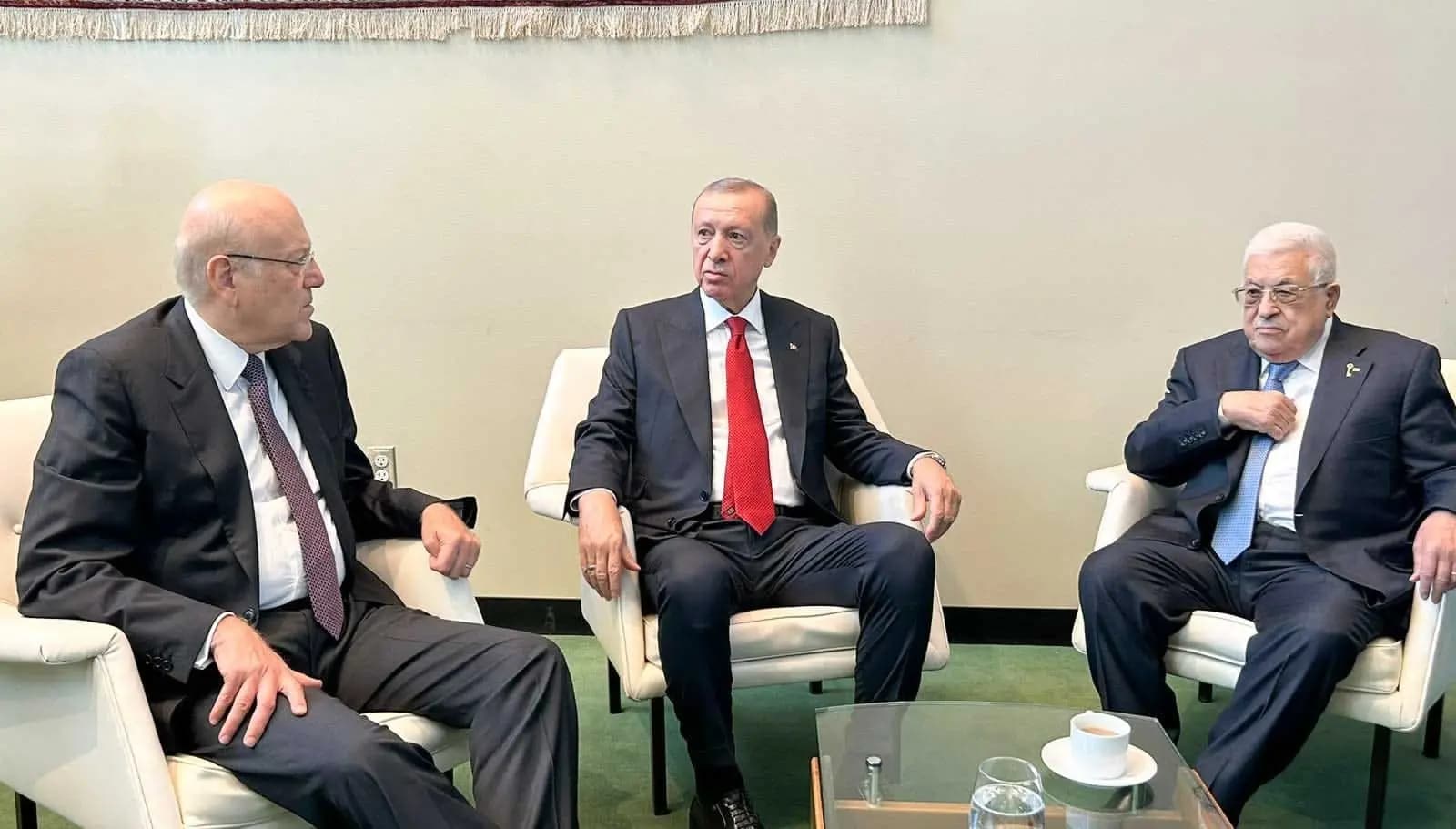 ميقاتي يلتقي أردوغان وعبّاس في نيويورك