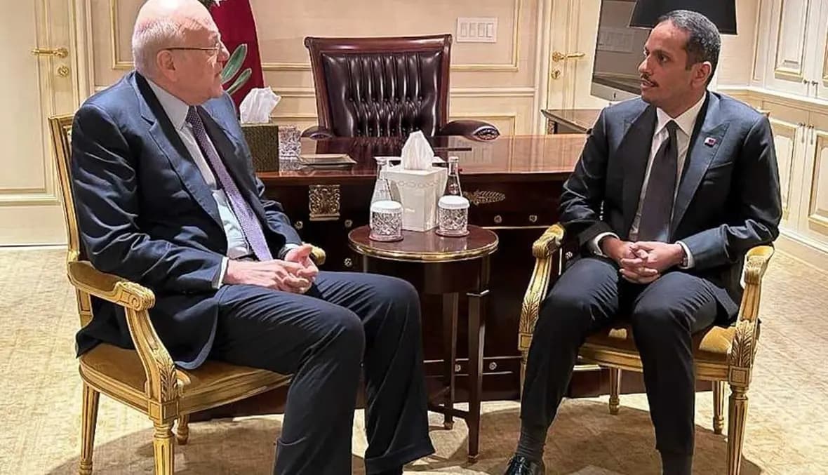 ميقاتي التقى نظيره القطري... وبحث في مساعي الدوحة لحلحلة أزمة لبنان