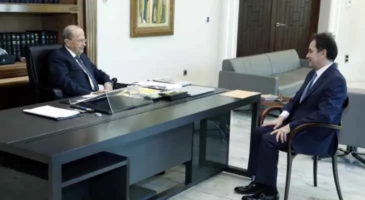 الرئيس عون اسقبل الوزير السابق زياد بارود