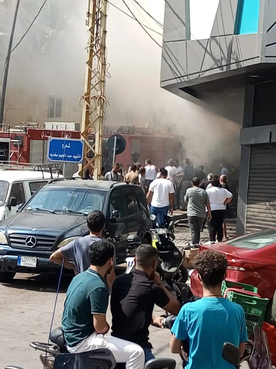 حريق في صيدا يهدّد الشقق السكنية