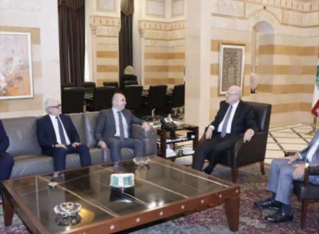 ميقاتي التقى الحلبي وبدران ووفدًا من رابطة الأساتذة المتفرّغين