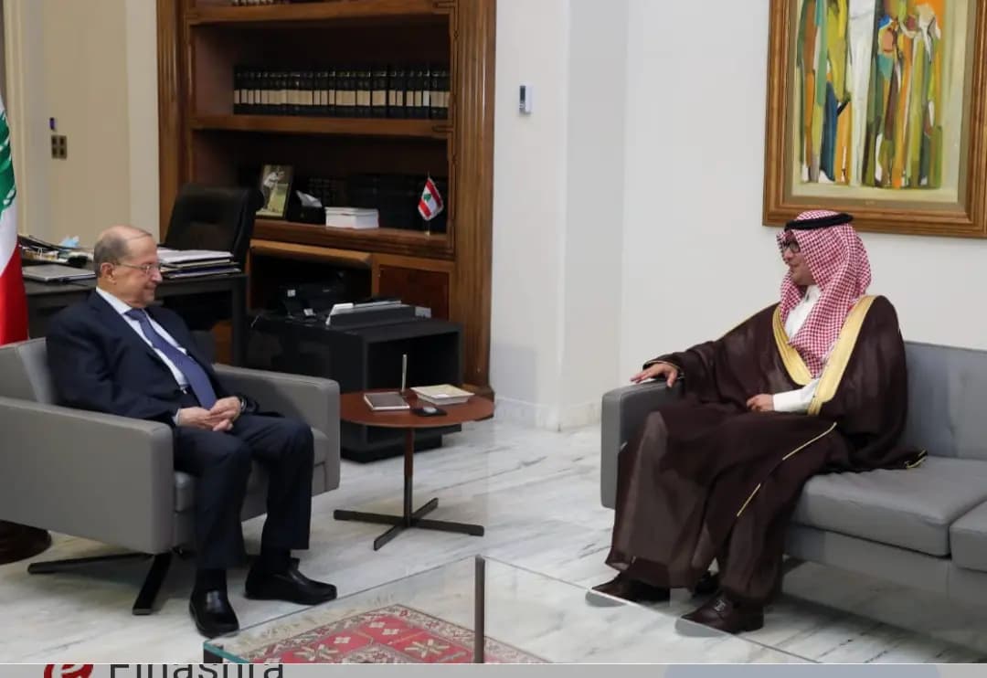 العلاقات اللبنانية السعودية محور بحث عون والبخاري