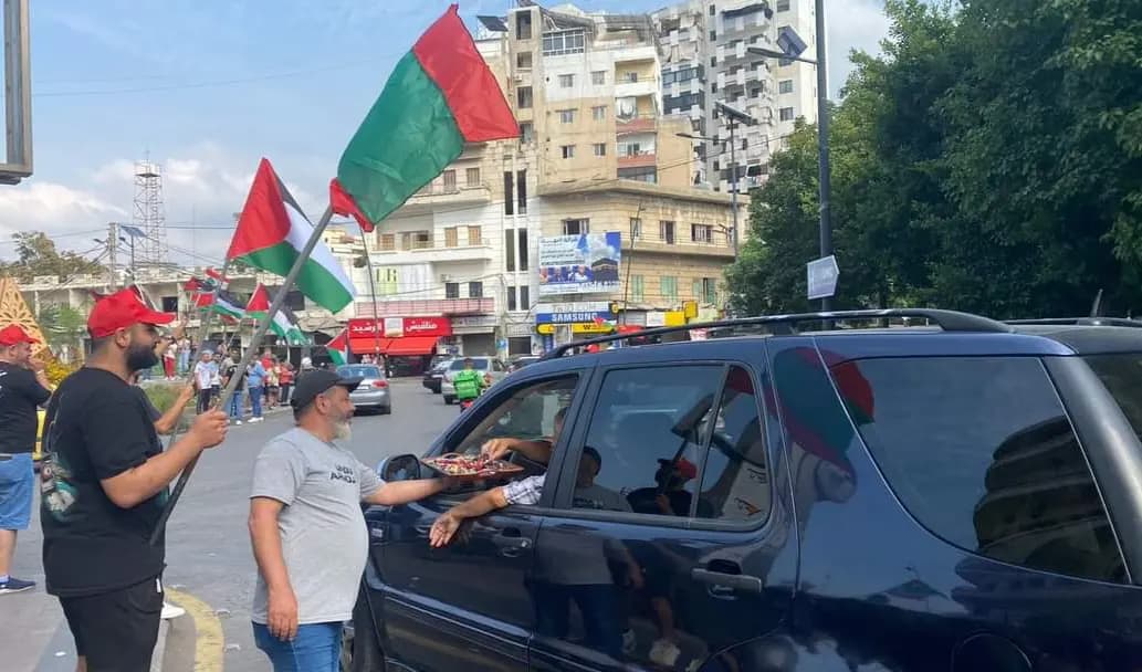 في صيدا.. حواجز محبّة احتفالًا بأبطال فلسطين