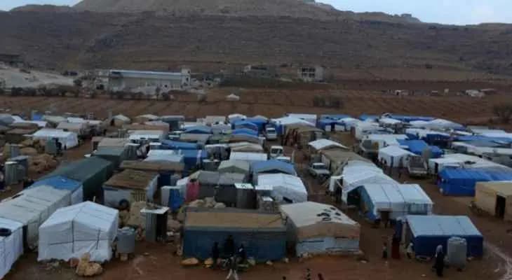 حريق في مخيم للنازحين السوريين في البقاع