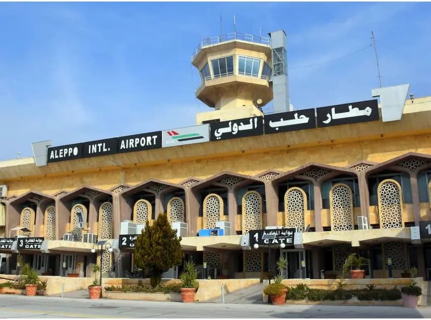 استئناف حركة النقل الجوي من مطار حلب من صباح الغد
