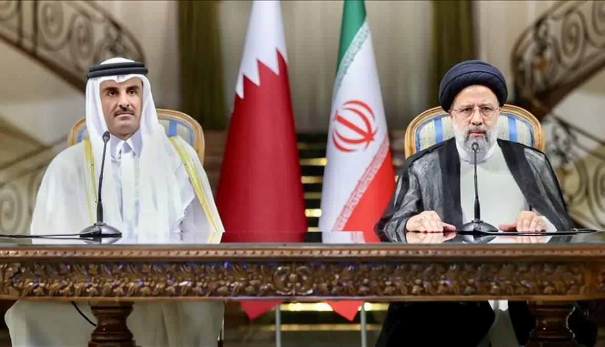 أمير قطر ورئيسي ناقشا تطورات الأوضاع في الأراضي الفلسطينية