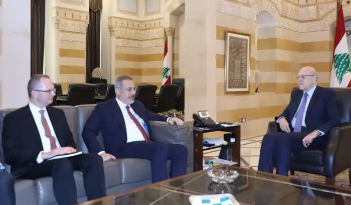 ميقاتي يلتقي وزير الخارجية التركي: لوقف العدوان الإسرائيلي على غزة والاعتداءات على جنوب لبنان