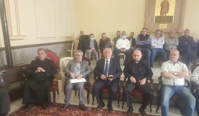 طلال المقدسي في لقاء انتخابي في رأس بعلبك