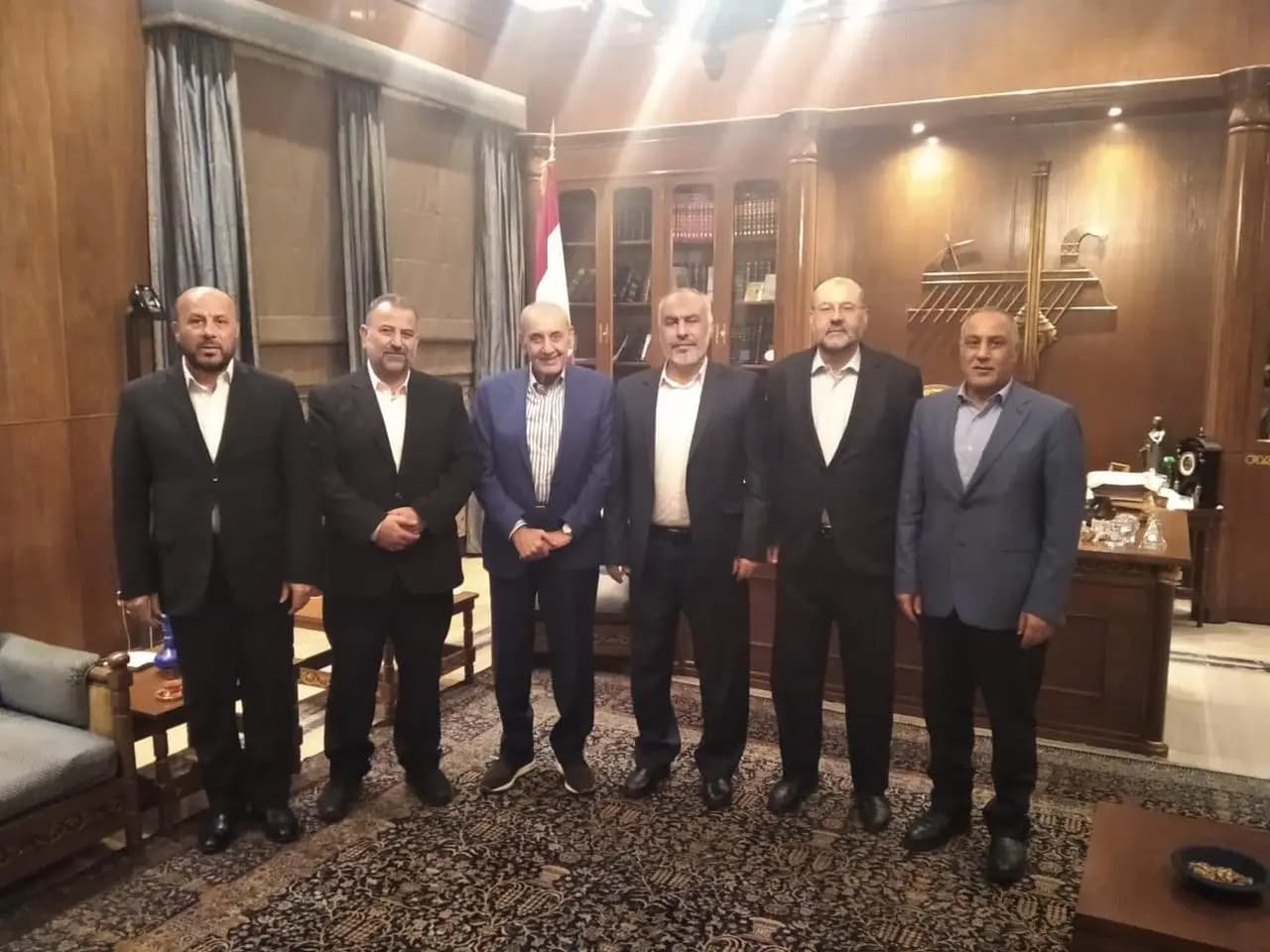 العاروري يلتقي رئيس مجلس النواب اللبناني ويبحث معه مستجدات معركة طوفان الأقصى
