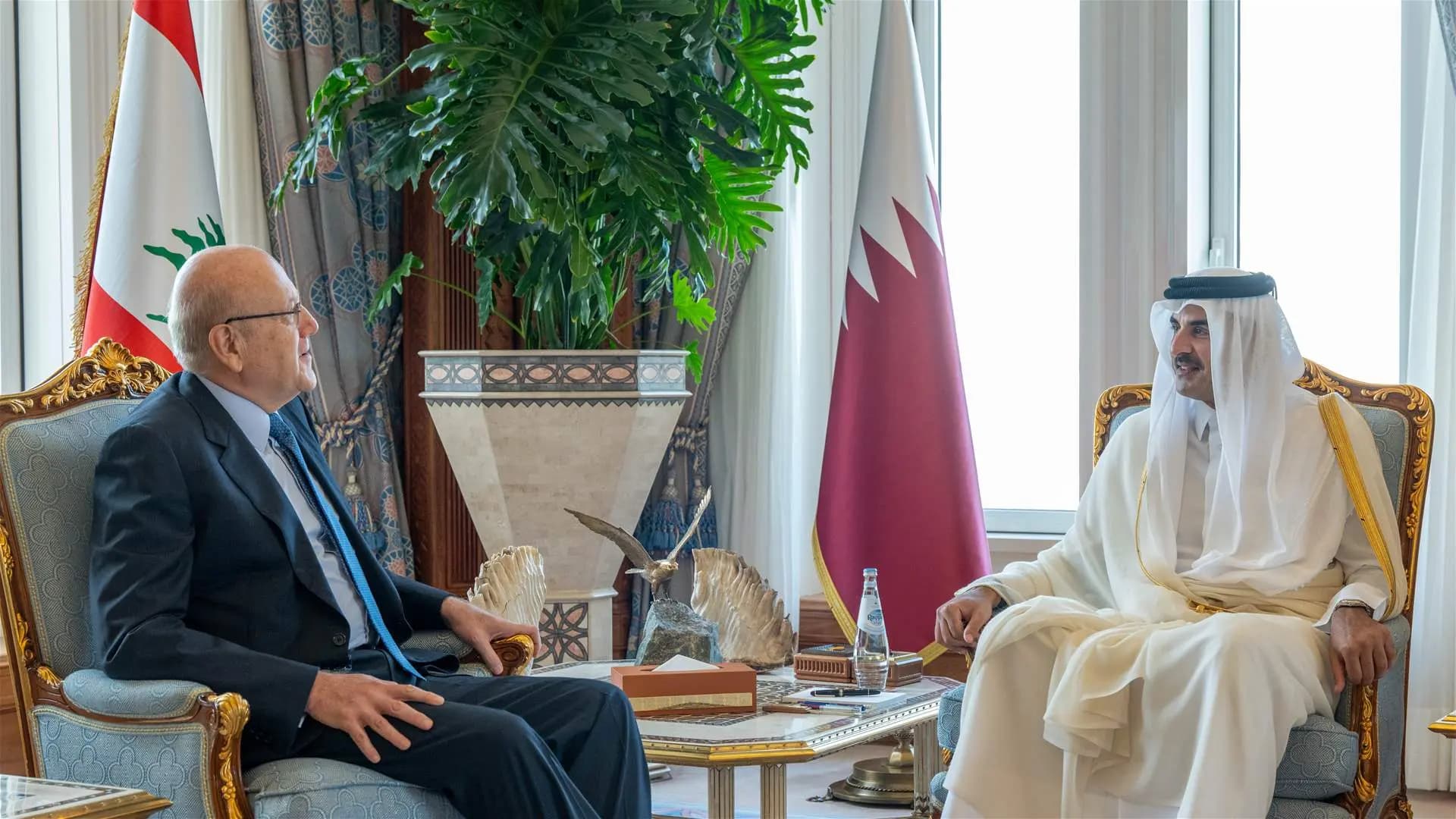 ميقاتي يلتقي أمير قطر.. وهذا ما جرى بحثه
