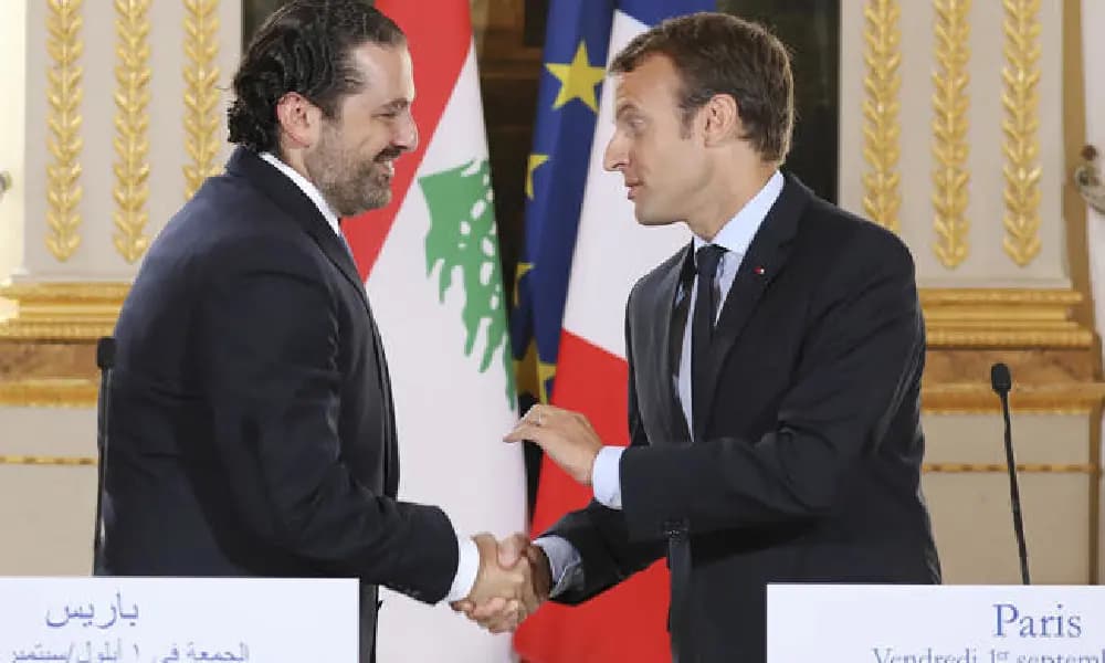 الحريري أبرق إلى ماكرون مهنئاً