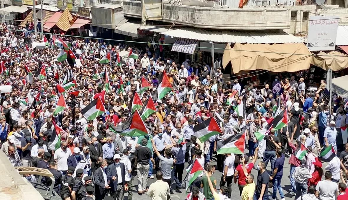 دعماً لفلسطين… الآلاف يتظاهرون في عمان