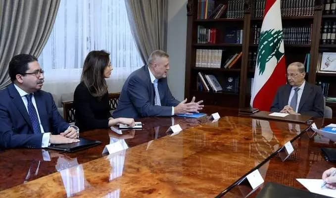 كوبيش اطلع الرئيس عون على المداولات الاخيرة بمجلس الامن حول القرار 1701