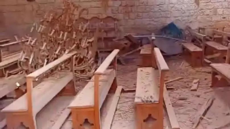 للمرة الأولى.. العـ.ـدو يستهدف كنيسة مار جرجس