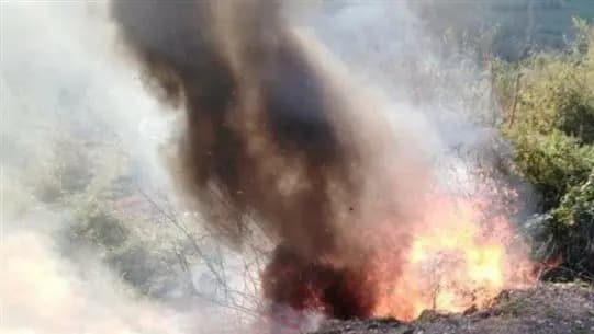 إخمادُ حريقٍ في خراج بلدة مشحا